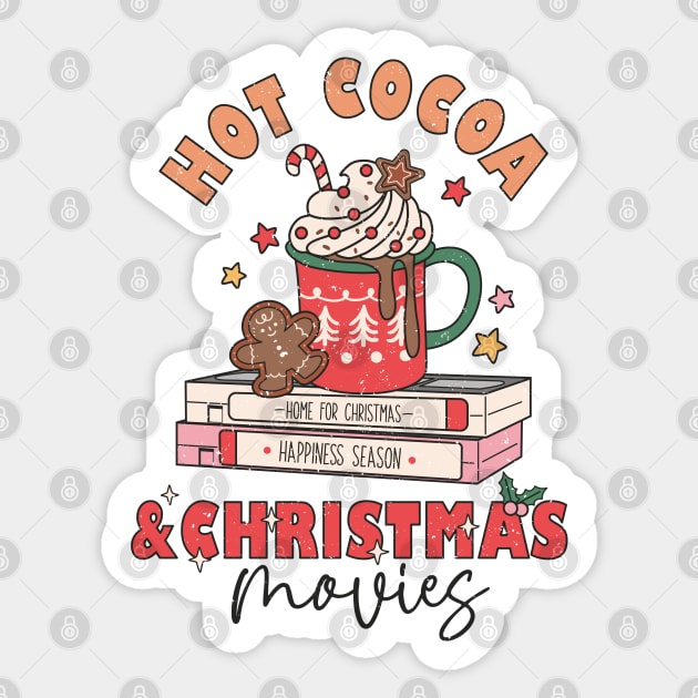 Hot Cocoa and Christmas Movies Sticker by MZeeDesigns